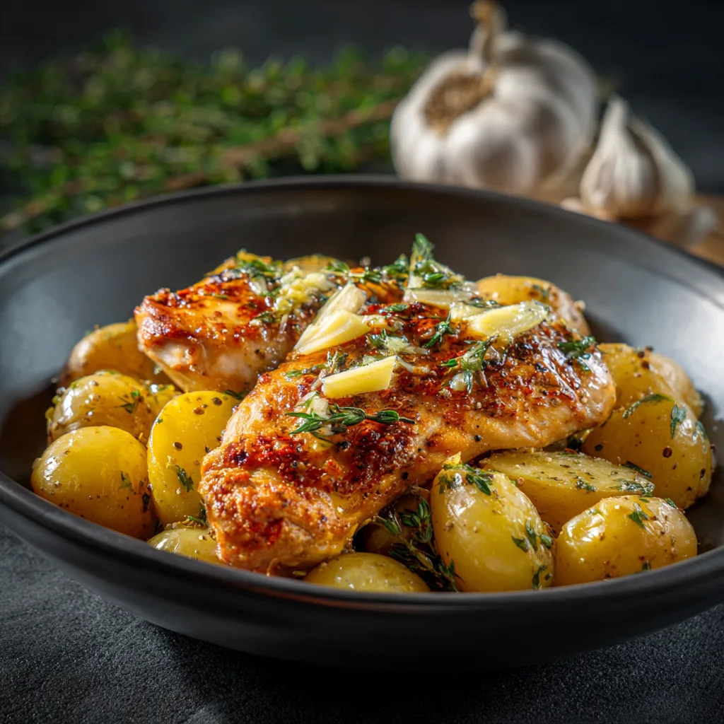 Garlic Butter Chicken & Potatoes