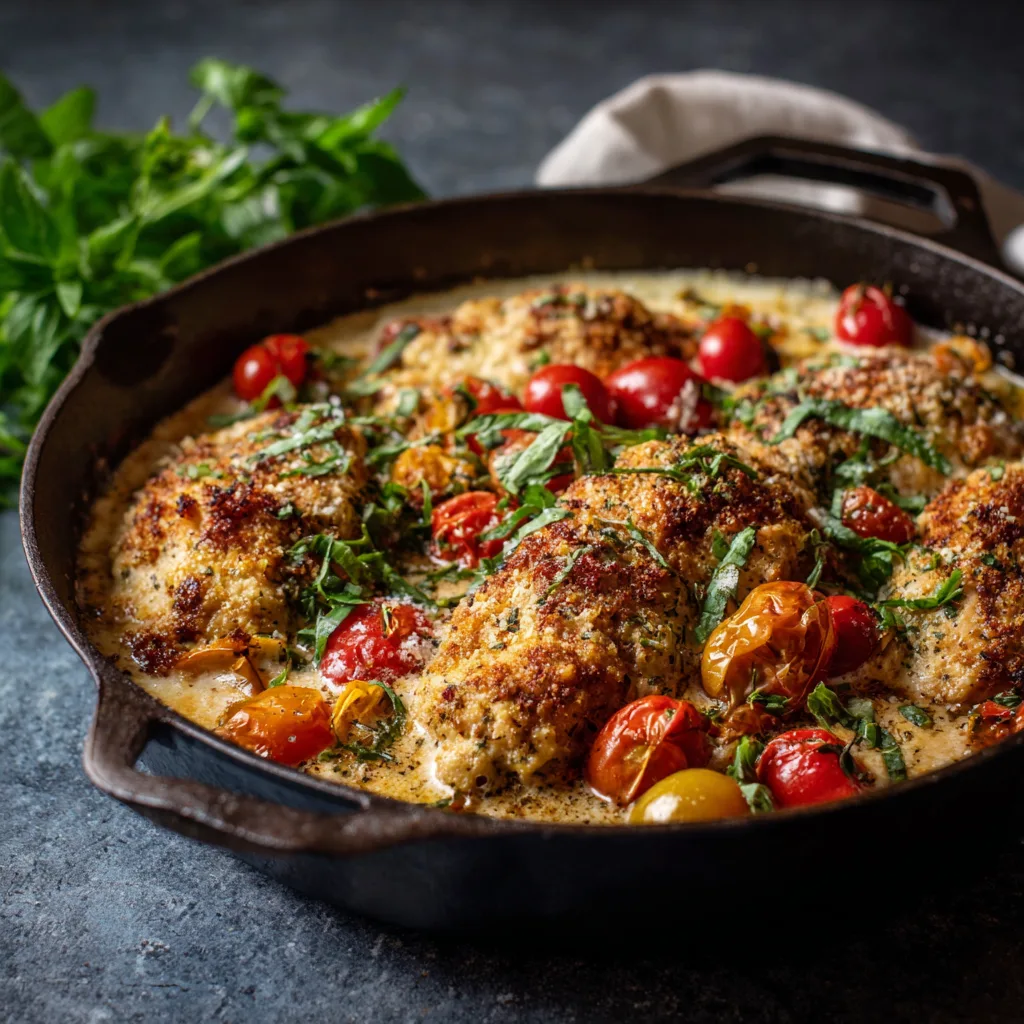One-Pan Creamy Tuscan Chicken Bake for Easy Weeknight Dinners