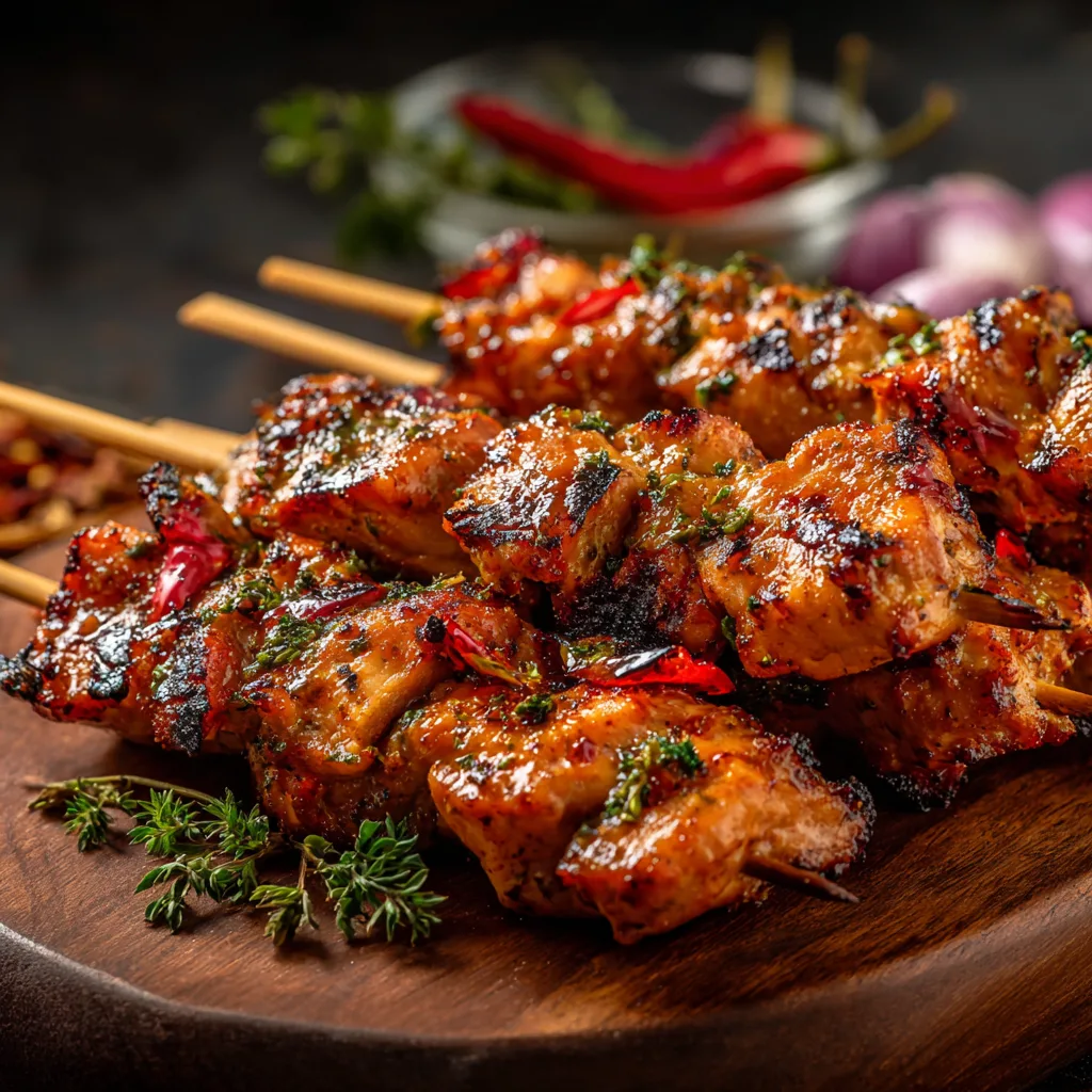 Air Fryer Chicken Skewers