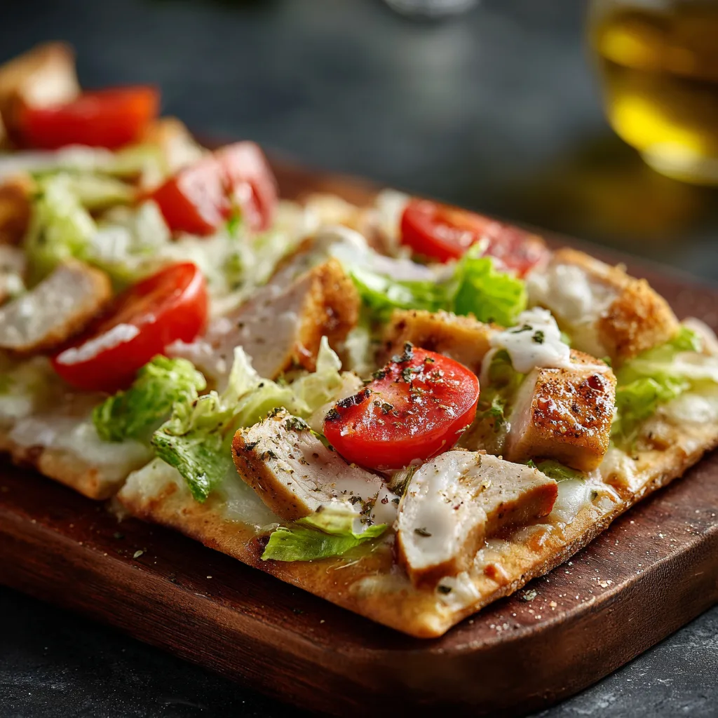 Chicken Caesar Flatbread