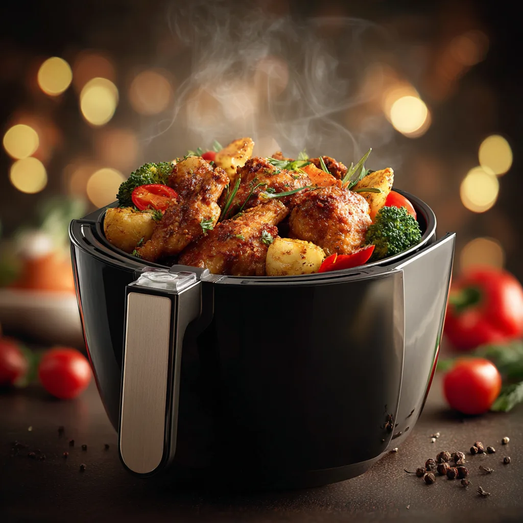 Air Fryer Chicken with Vegetables