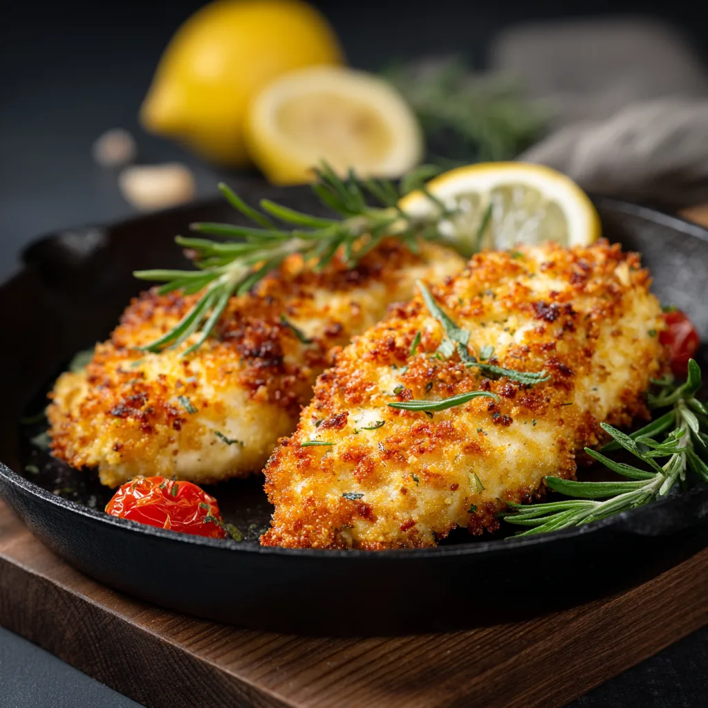 Air Fryer Parmesan Crusted Chicken