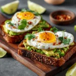 Smoky High-Protein Avocado Toast with Spiced Beef & Chicken Crumbles