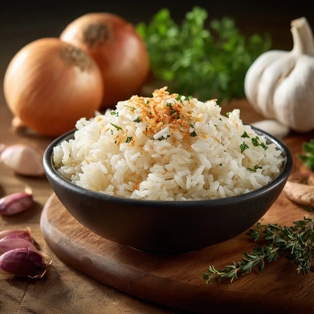 Creamy French Onion Butter Rice