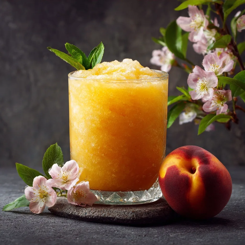 Peach Lemonade Slush