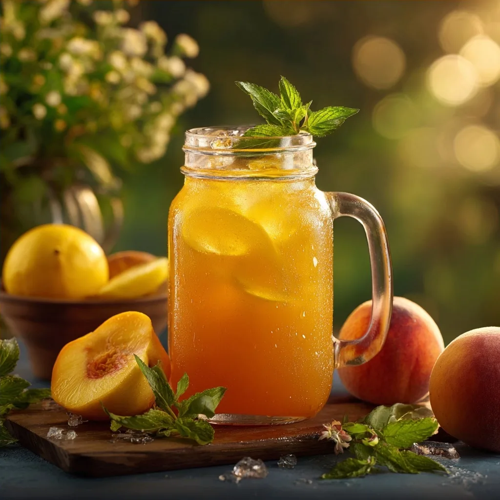 Homemade Peach Lemonade