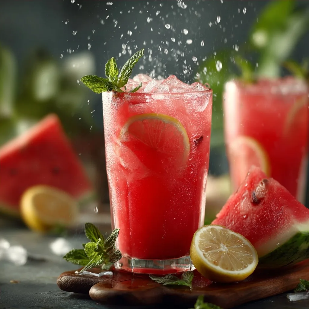 Fresh Watermelon Lemonade
